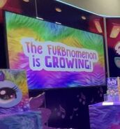 The first text displayed on the TV