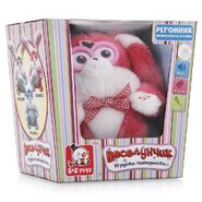 A red rabbit version in its box.