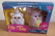 An "Exclusive Twin Pack" with a Funky Furby and Furby Baby