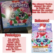 Comparison Between the Toy Fair and Released Pep-Mints