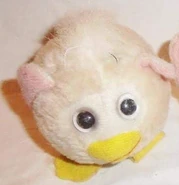 A Hoody Pet with "Commically-small eyes"