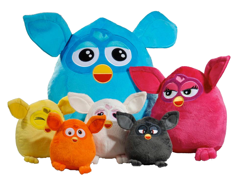 Furby MINI Avec Ventouse Plush Peluche 12 CM hasbro famosa Violet