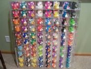 The complete set of the 1999 McDonalds Furby toys