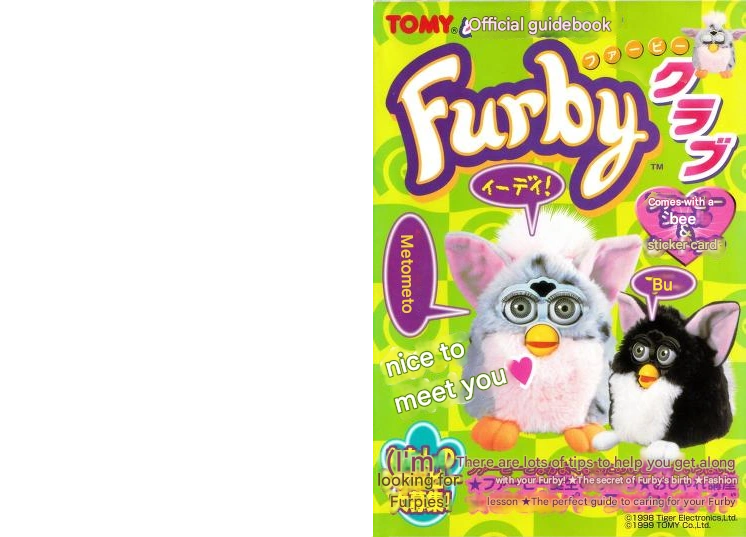 Furby Club 1 (English Translation) | Official Furby Wiki | Fandom