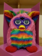 Rainbow Furby out of it's box