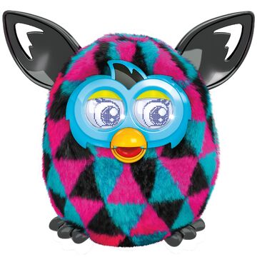 Pink and blue furby top