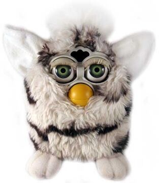 1998 black and white furby shop