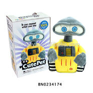 Bootleg Wall-E being advertised under the title "Cute Pet" with a Furby-inspired box