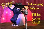 an online postcard from the official Furby website from 2005