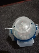 The top of a blue Space Robby III