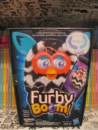 English Zigzag Stripes Furby Boom with French text