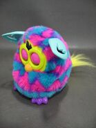 Furby Boom Pink & Blue Hearts (3/4 View)