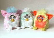 Three prototype Furby Babies