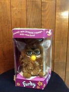 Boxed Spanish Puppy Dog Furby w/Green eyes