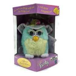 RARE SPECIAL LIMITED EDITION PURPLE, WHITE & YELLOW FURBY 1998