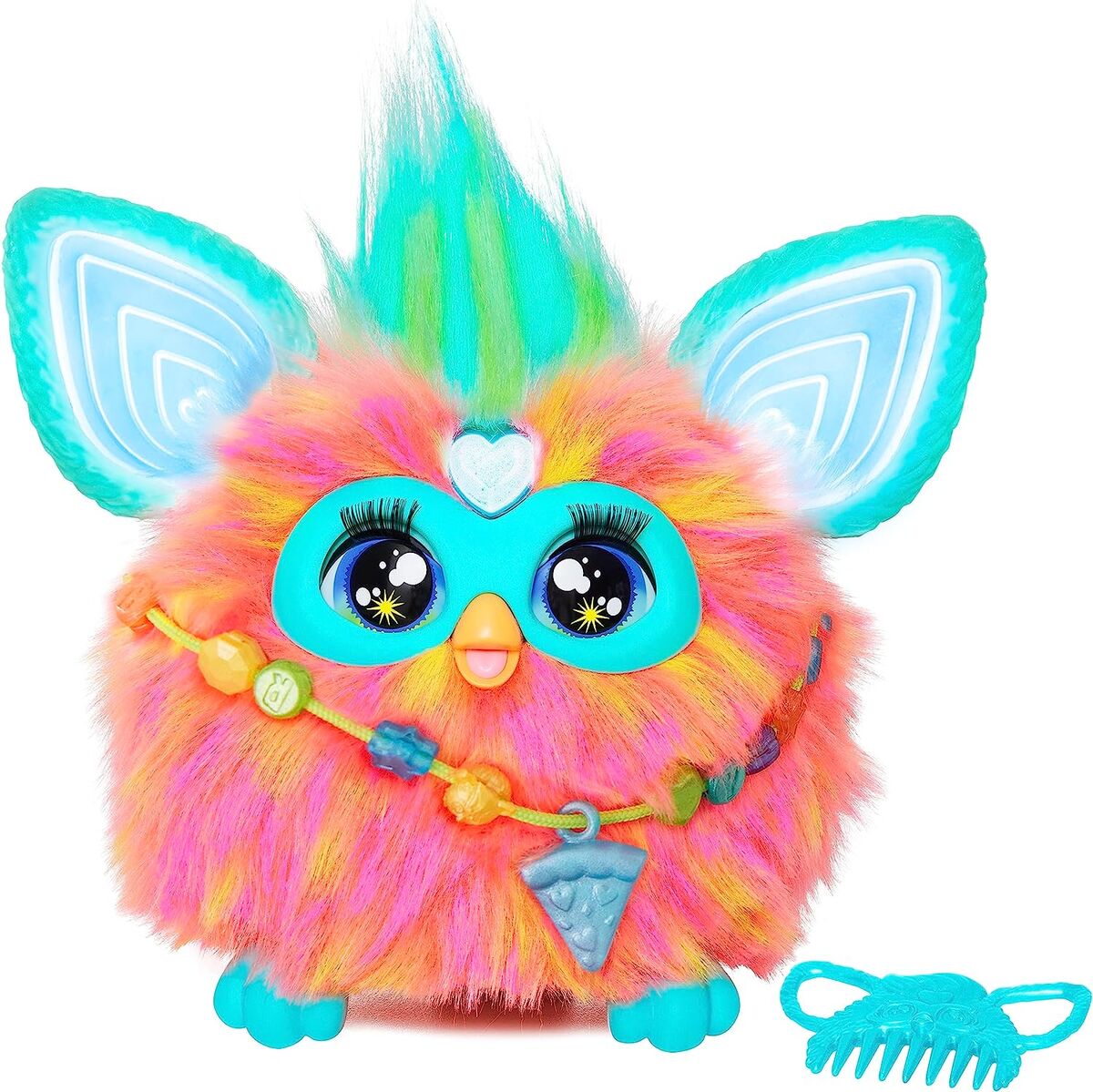 2023 Coral Furby Sedona tells 2023 Purple Furby Vegas a really