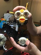 A skinned and unshelled Purby