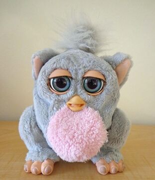 Grey and pink furby hot sale