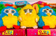 Yellow Habby with two Kid Cuisine Furbys