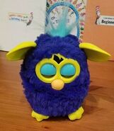 Starry Night Furby with closed eyes