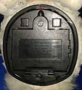 The base of a Lamb Furby showing the factory code "EL".