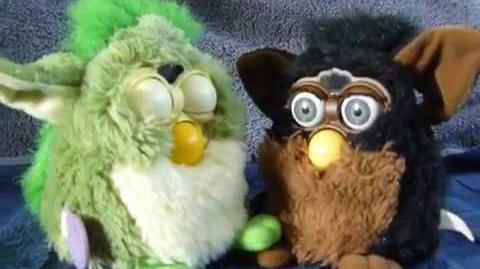 A video of a Frog Furby and a Gorilla Furby by Anush Yaranushian on YouTube