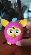 The wiggly ears of the pink McFurby