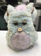 Cotton Candy Furby with no beak rubber