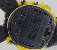 Yellow fabric on a JT Bumble Bee Furby