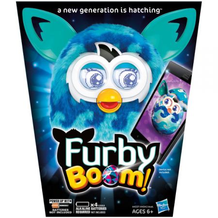 Blue Waves Furby Boom Blue And Teal Interactive Toy 2013 Hasbro Works VGC 