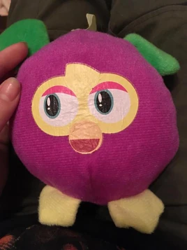 Fake purple chatterbox plush