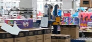 Rainbow DJ Furby boxes in the factory