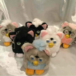 Furby/ファービー・TOMY/トミー・ホワイト×ゴールドストライプ