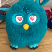Teal Furby Connect with Heart eyes