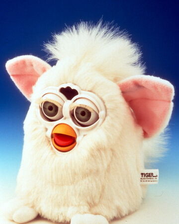 pink and white furby