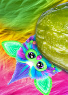 A teaser posted by the Official Furby instagram account (note: the background is the same background that was used in the toy fair teaser of the Rainbow DJ Furby.)