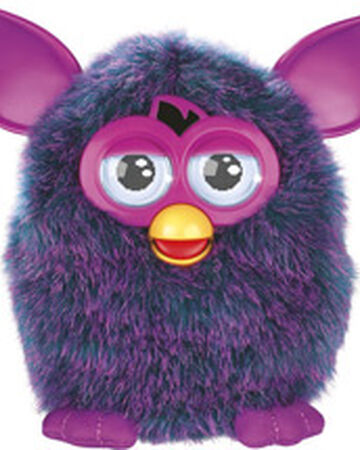 blue and purple furby