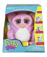 Pink English Furby Baby in its box