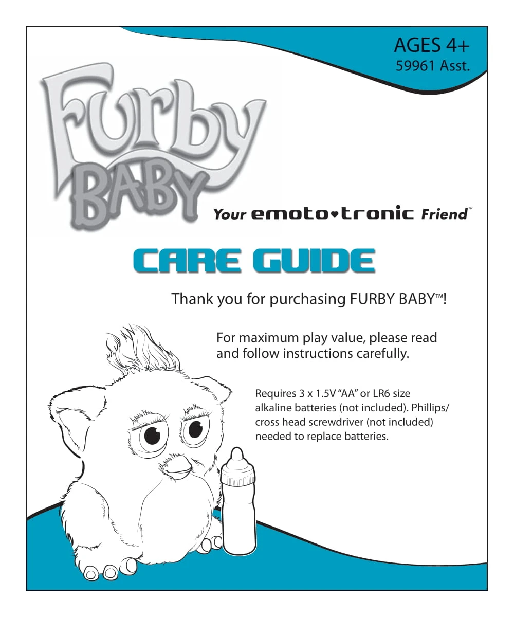 Emoto-Tronic Furby Babies/Manual copy | Official Furby Wiki | Fandom