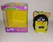 Black and yellow Time-Talking Clip Clock (confirmed unofficial. Dyed)