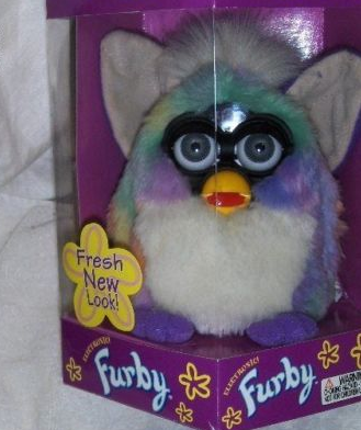 TIE DYE Furby 2023 emoto tronic interactive plush toy rainbow fur NEW IN  BOX