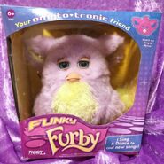 Pink Funky Furby in box