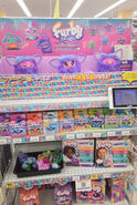 Japannese display with Furblets from Series 1 to 2 and Sno-Way (+ some 2023 Furbys)