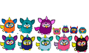 Some examples of how the Furbys looked in game