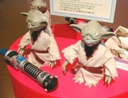 Interactive Yodas at a Japanese Toy Fair (2000)