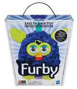 Box of the Furby in Greek