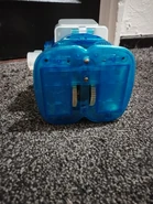 The bottom of a blue Space Robby III