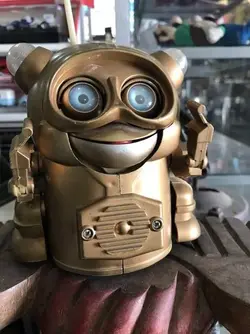 Space Robby Gold Doré Furby Robot Electronic Japan Vintage 1998 Toy