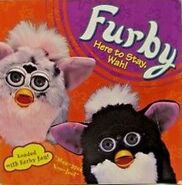 Leopard Furby on the 1999 book "Here to Stay, Wah".