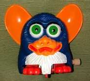 McFurby Windup Knockoff Blue variation missing its tuft of hair